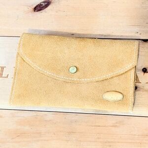 Vintage Bosca Suede Envelope Wallet